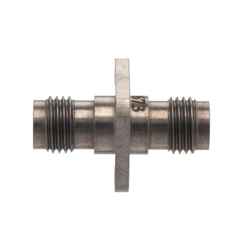 High Temperature Adapter 4 Hole Flange 1.85mm Female to 1.85mm Female, 67GHz VSWR1.25, MIL-STD 348B with Stainless Steel Body FMAD1673