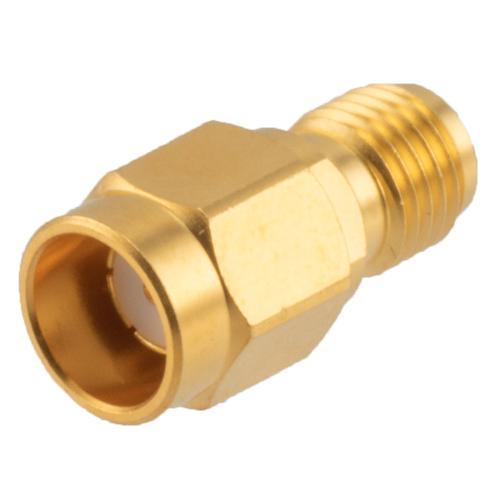 RP SMA Snap On Male (Plug) to SMA Female (Jack) Adapter, VSWR 1.2 up to 6 GHz FMAD1735
