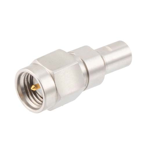 Precision SMA Male (Plug) to SMP Male (Plug) Full Detent Adapter with Passivated Stainless Steel Body FMAD91717