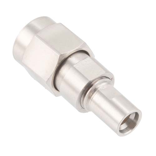 Precision SMA Male (Plug) to SMP Male (Plug) Full Detent Adapter with Passivated Stainless Steel Body FMAD91717