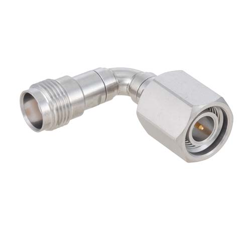 TNC Male (Plug) to Female (Jack) Radius Right Angle Adapter, VSWR 1.2 Max. DC-18GHz FMAD91788