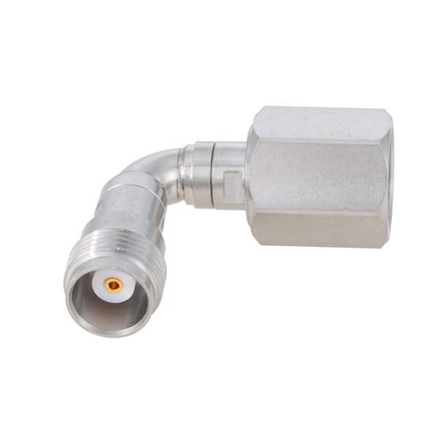TNC Male (Plug) to Female (Jack) Radius Right Angle Adapter, VSWR 1.2 Max. DC-18GHz FMAD91788