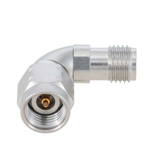 2.92mm Male (Plug) to Female (Jack) Radius Right Angle Adapter, VSWR 1.3 Max. at 40GHz FMAD91791