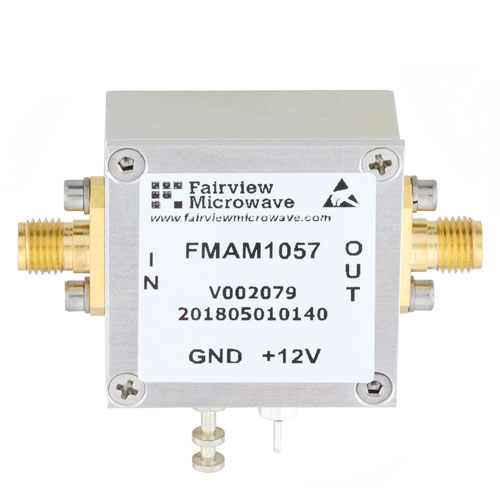 1 dB NF Low Noise Amplifier, Operating from 20 MHz to 1.5 GHz with 20 dB Gain, 17 dBm P1dB and SMA FMAM1057