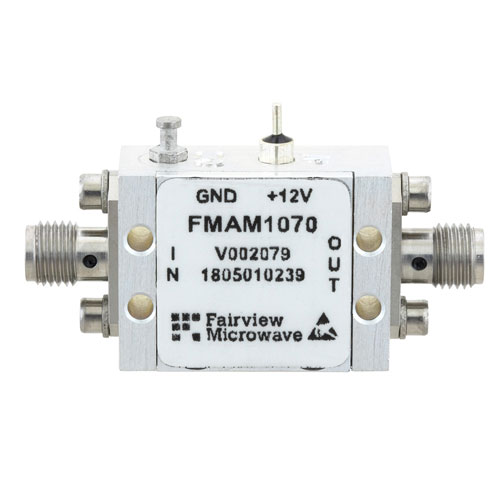 0.8 dB NF Low Noise Amplifier, Operating from 1 GHz to 4 GHz with 20 dB Gain, 22 dBm Psat and SMA FMAM1070