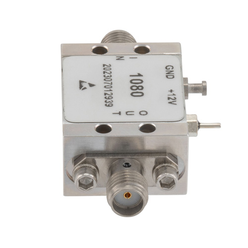 1.0 dB NF Low Noise Amplifier, Operating from 1 GHz to 6 GHz with 18 dB Gain, 18.5 dBm P1dB and SMA FMAM1080