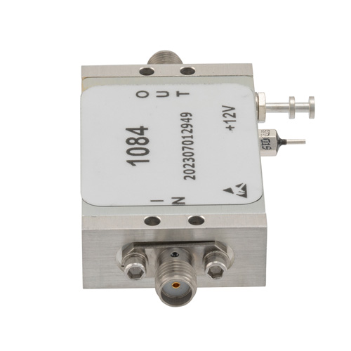 2.7 dB NF Low Noise Amplifier, Operating from 30 MHz to 6 GHz with 50 dB Gain, 21 dBm P1dB and SMA FMAM1084