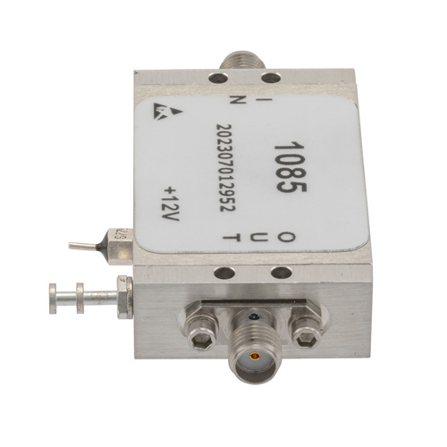 2.0 dB NF Low Noise Amplifier, Operating from 50 MHz to 8 GHz with 50 dB Gain, 19 dBm P1dB and SMA FMAM1085
