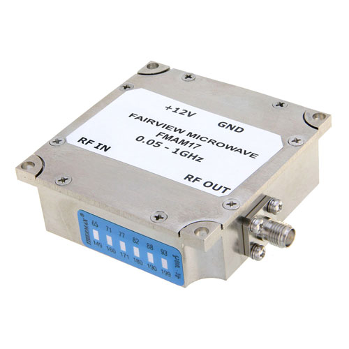 22 dB Gain Block Amplifier Operating From 50 MHz to 1,000 MHz with 12 dBm P1dB and SMA FMAM17