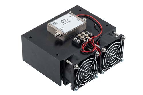 Medium Power Amplifier with Heatsink at 1 Watt P1dB Operating from 2 GHz to 20 GHz with 38 dBm IP3, SMA FMAM4058F