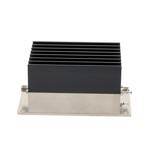 1 Watt P3dB, 5 GHz to 6 GHz, Medium Power GaAs Amplifier with Heatsink, 25 dB Gain, 42 dBm IP3 and SMA FMAM4077