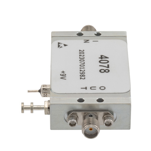 1 Watt P1dB, 4 GHz to 6 GHz, Medium Power GaAs Amplifier, 30 dB Gain, 42 dBm IP3 and SMA FMAM4078