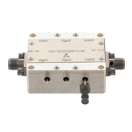 High Power Amplifier at 8 Watt Psat Operating from 1.5 GHz to 3.5 GHz with 19.5 dB Gain, 45 dBm IP3 and SMA FMAM5005