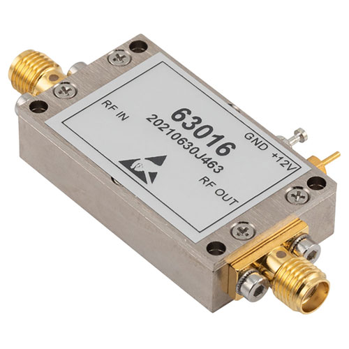 1.7 dB NF Input Protected Low Noise Amplifier, Operating from 20 MHz to 3 GHz with 25 dB Gain, 13 dBm P1dB and SMA FMAM63016