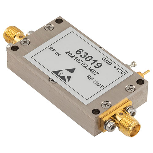 1.2 dB NF Input Protected Low Noise Amplifier, Operating from 2 GHz to 6 GHz with 40 dB Gain, 14 dBm P1dB and SMA FMAM63019
