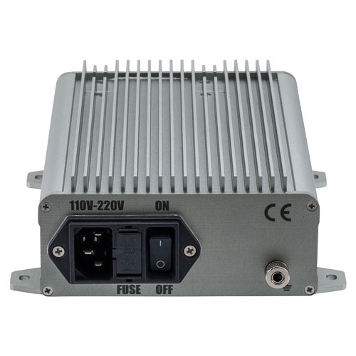 36 dB Gain, 21 dBm P1dB, 0.01 GHz to 3 GHz, Broadband AC Low Noise Amplifier, Bench-Top, 110/240VAC, 2.5 dB Noise Figure, SMA FMAM63022