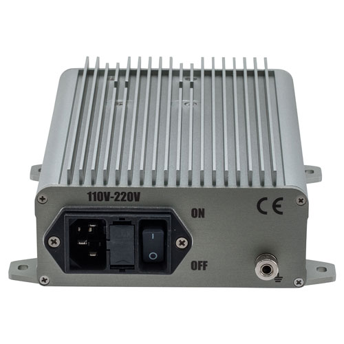 38 dB Gain, 27 dBm P1dB, 0.01 GHz to 30 GHz, Broadband AC Low Noise Amplifier, Bench-Top, 110/220VAC, 3.7 dB Noise Figure, 2.92mm FMAM63025