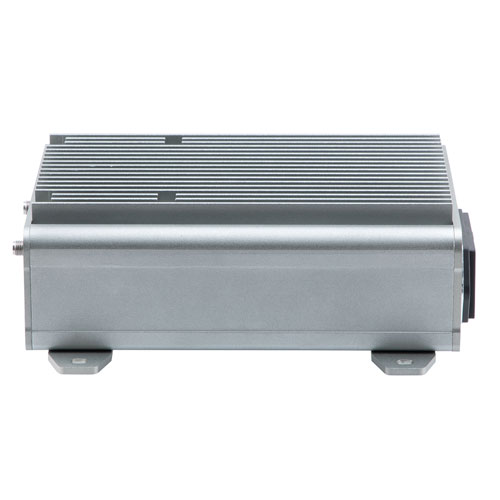 2W Psat, 35 dB Gain, 6 GHz to 18 GHz, AC Powered Broadband GaAs Power Amplifier with Heatsink, Bench-Top, 110/240VAC, SMA FMAMA5097
