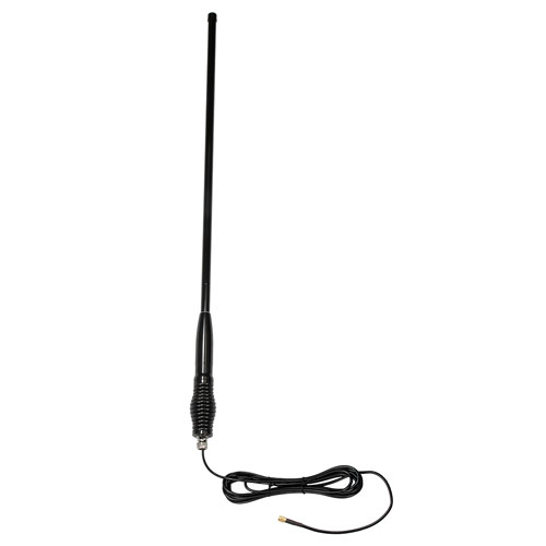 698 to 2700 MHz Omni Antenna 6.5 dBi Gain, 8 mm Spring SMA Male Connector, Black Fiberglass Radome FMANOM1071