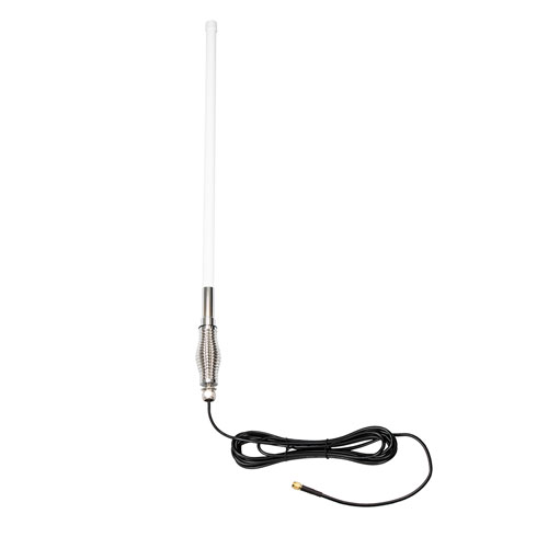 698 to 2700 MHz Omni Antenna 6.5 dBi Gain, 5.5 mm Spring SMA Male Connector, White Fiberglass Radome FMANOM1076
