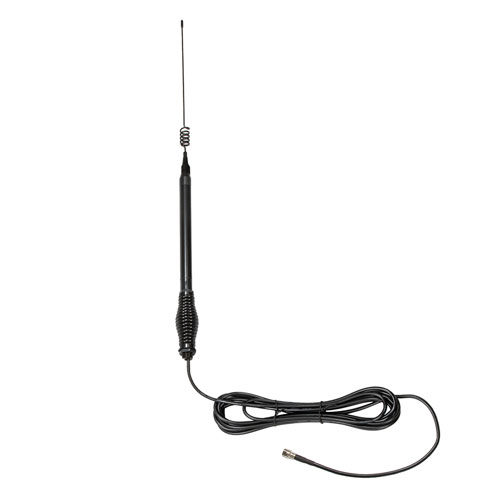 900, 1800 MHz Omni Antenna 5.5 dBi Gain, 5 mm Spring FME Male Connector, Black Stainless Steel FMANOM1079