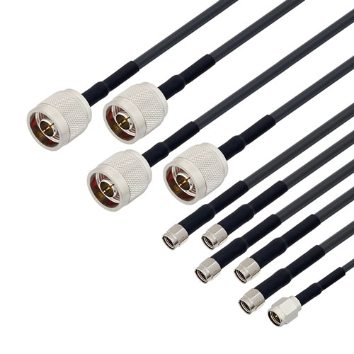 4 Cellular, 5 Wi-Fi, 1 GPS Combination Antenna 4 N Type, 5 RP SMA, 1 SMA Connector White FMANOM1119