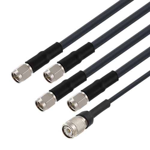 4 Cellular, 1 GPS Combination Antenna 4 SMA, 1 TNC Connector White FMANOM1123