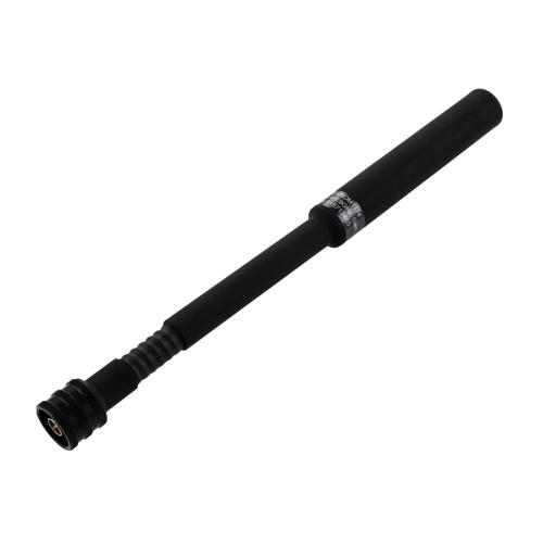 4.4 GHz to 5.9 GHz, Bifilar Omni Antenna, LHCP with 3.75 dBic Gain, Ultra Flex Spring Type N Male and Black G10 Radome FMANOM1174