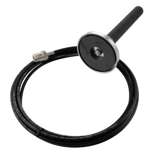 4.4 GHz to 5.9 GHz, Bifilar Omni Antenna, RHCP with 3.75 dBic Gain, Magnetic Mount LMR195 Cable with Type N Female and Black G10 Radome FMANOM1179