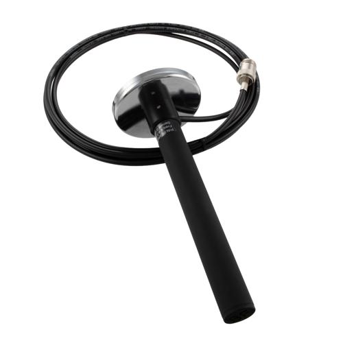 4.4 GHz to 5.9 GHz, Bifilar Omni Antenna, RHCP with 3.75 dBic Gain, Magnetic Mount LMR195 Cable with Type N Female and Black G10 Radome FMANOM1179