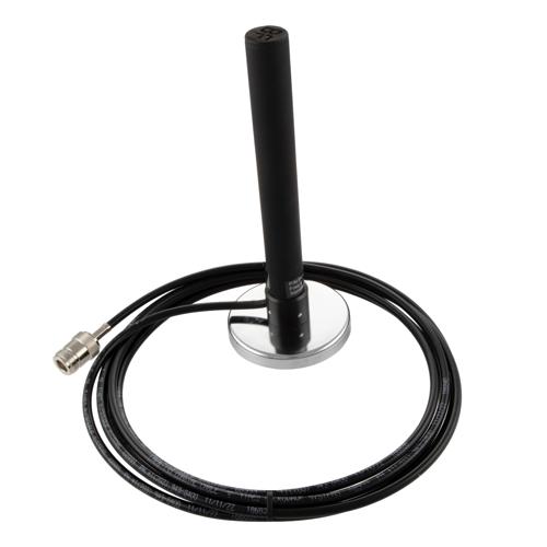 4.4 GHz to 5.9 GHz, Bifilar Omni Antenna, RHCP with 3.75 dBic Gain, Magnetic Mount LMR195 Cable with Type N Female and Black G10 Radome FMANOM1179