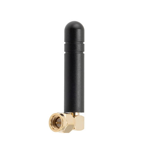 900 MHz to 935 MHz Stubby Antenna, Monopole, 90-degree angle, SMA Male Connector, 1 dBi Gain FMANRBD1039