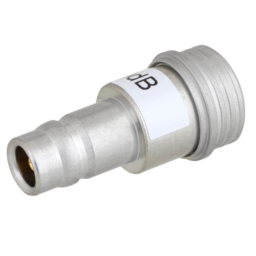 18 dB Fixed Attenuator QN Male (Plug) to QN Female (Jack) Up to 3 GHz Rated to 1 Watt, FMAP1000-18