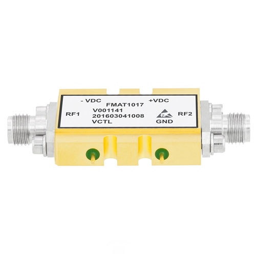 0 to 30 dB Voltage Variable Attenuator From DC To 20 GHz PIN Diode Rated To 18 Watts And SMA FMAT1017