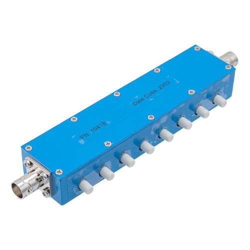 0 to 90 dB Step Attenuator 50 Ohm BNC Female To 50 Ohm BNC Female With 1 dB Step Rated To 2 Watts Up To 3 GHz in a Push Button design FMAT1041B