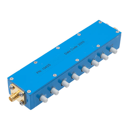 0 to 90 dB Step Attenuator 50 Ohm SMA Female To 50 Ohm SMA Female With 1 dB Step Rated To 2 Watts Up To 4 GHz in a Push Button design FMAT1042S