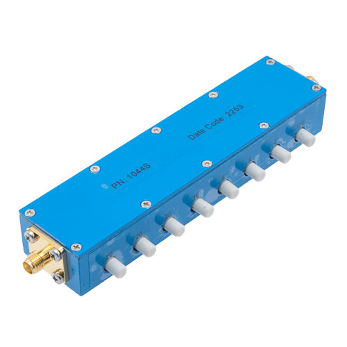0 to 90 dB Step Attenuator 50 Ohm SMA Female To 50 Ohm SMA Female With 1 dB Step Rated To 5 Watts Up To 3 GHz in a Push Button design FMAT1044S