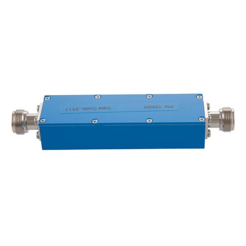 0 to 41 dB Step Attenuator with a 1 dB Step N Female Interface Rated Up to 4 GHz and Up to 5 Watts in a Push Button Design FMAT1050N