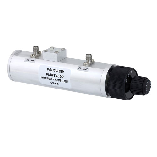 0 to 30 dB Step Attenuator With a 1 dB Step SMA Female Connectors Rated Up To 2.7 GHz and Up to 2 Watts in a Dial Design FMAT4002