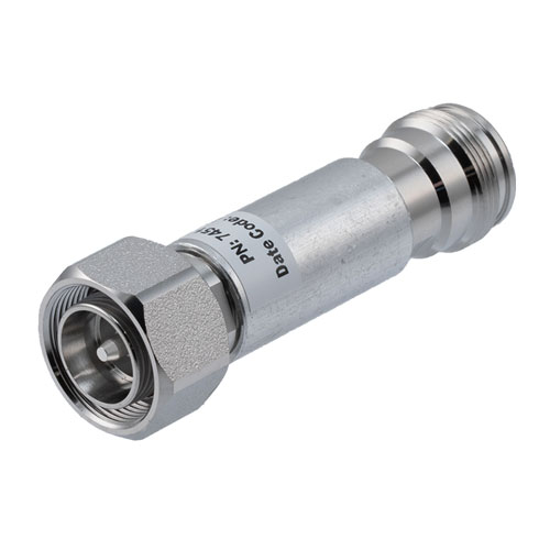 1 dB Fixed Attenuator, 4.3-10 Male (Plug) to 4.3-10 Female (Jack) Up to 6 GHz Rated to 2 Watts, 1.3:1 VSWR FMAT7451-1