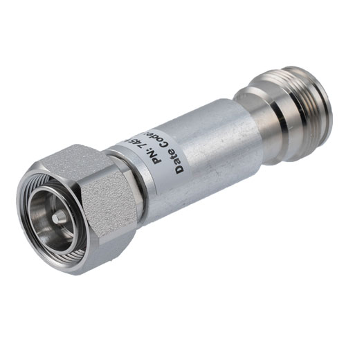 30 dB Fixed Attenuator, 4.3-10 Male (Plug) to 4.3-10 Female (Jack) Up to 6 GHz Rated to 2 Watts, 1.3:1 VSWR FMAT7451-30