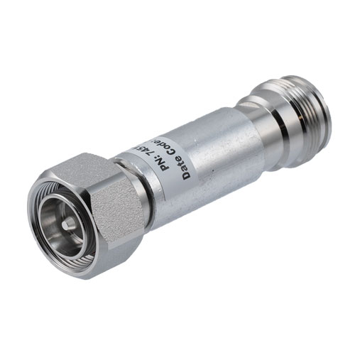 4 dB Fixed Attenuator, 4.3-10 Male (Plug) to 4.3-10 Female (Jack) Up to 6 GHz Rated to 2 Watts, 1.3:1 VSWR FMAT7451-4