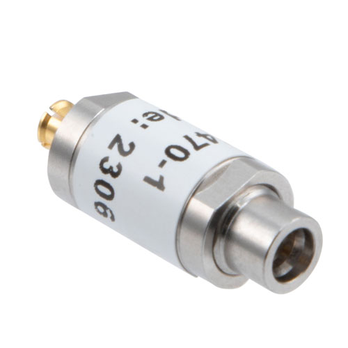 1 dB Fixed Attenuator SMP Male (Plug) to SMP Female (Jack) Up to 18 GHz Rated to 1 Watt, Stainless Steel Body, 1.35:1 VSWR FMAT7470-1