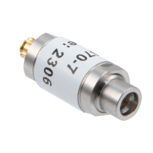 7 dB Fixed Attenuator SMP Male (Plug) to SMP Female (Jack) Up to 18 GHz Rated to 1 Watt, Stainless Steel Body, 1.35:1 VSWR FMAT7470-7