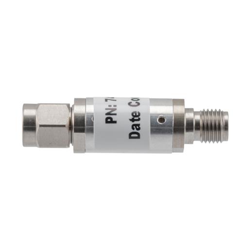 10 dB Fixed Attenuator 3.5mm Male (Plug) to 3.5mm Female (Jack) up to 26.5 GHz Rated to 2 Watts, Aluminum Body, 1.45:1 VSWR FMAT7471-10