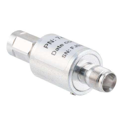 10 dB Fixed Attenuator NEX10 Male (Plug) to NEX10 Female (Jack) Up to 6 GHz Rated to 5 Watts, Aluminum Body, 1.25:1 VSWR FMAT7490-10