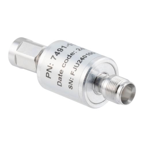 10 dB Fixed Attenuator NEX10 Male (Plug) to NEX10 Female (Jack) Up to 6 GHz Rated to 10 Watts, Aluminum Body, 1.25:1 VSWR FMAT7491-10