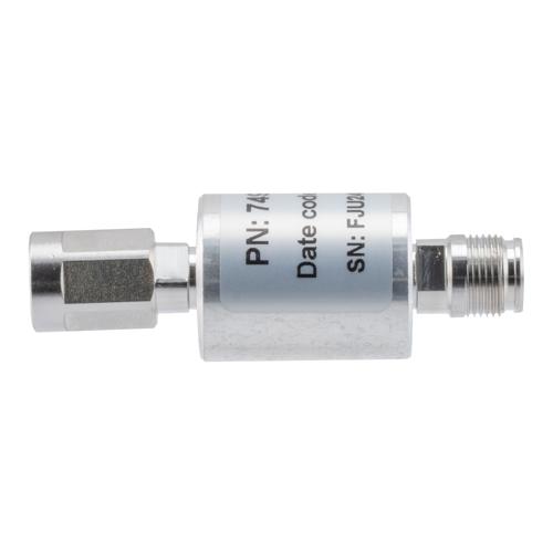 20 dB Fixed Attenuator NEX10 Male (Plug) to NEX10 Female (Jack) Up to 6 GHz Rated to 10 Watts, Aluminum Body, 1.25:1 VSWR FMAT7491-20