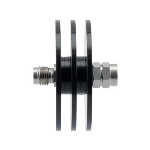 10 dB Fixed Attenuator 2.4mm Male (Plug) to 2.4mm Female (Jack) up to 50 GHz Rated to 5 Watts, Aluminum Body, 1.45:1 VSWR FMAT7511-10