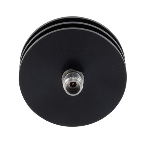 20 dB Fixed Attenuator 2.4mm Male (Plug) to 2.4mm Female (Jack) up to 50 GHz Rated to 5 Watts, Aluminum Body, 1.45:1 VSWR FMAT7511-20
